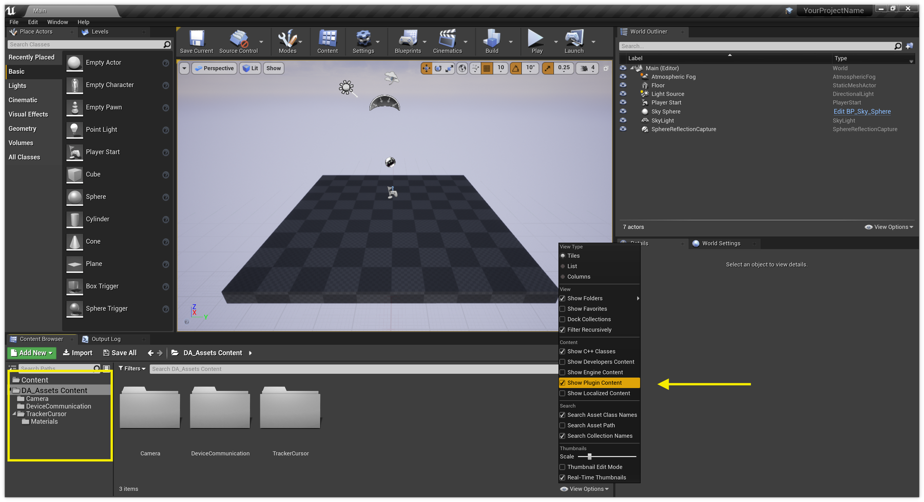 UE4 Plugins Show Content