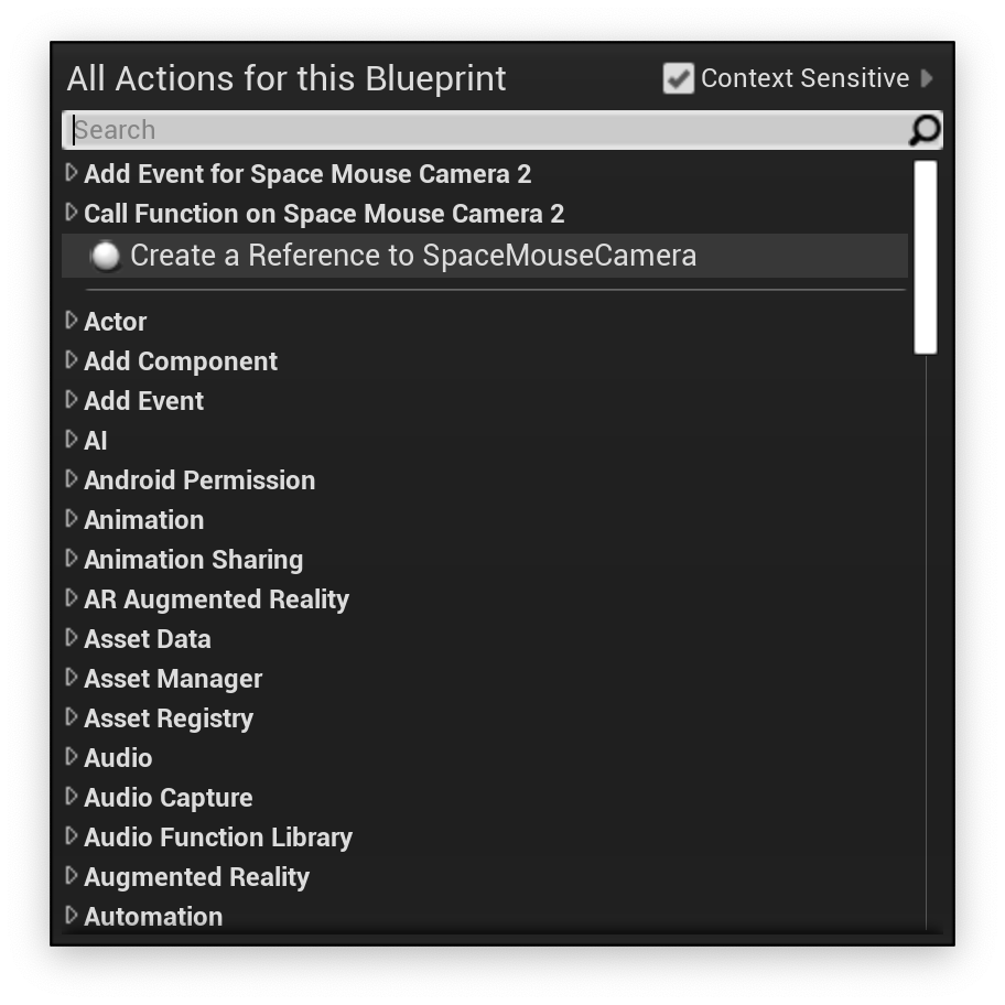 UE Tutorial - Add SpaceMouse reference