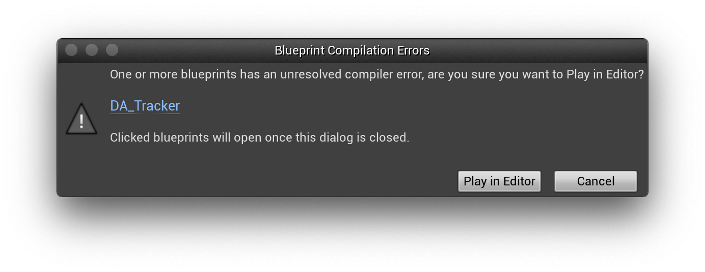 UE Tutorial - Compile error