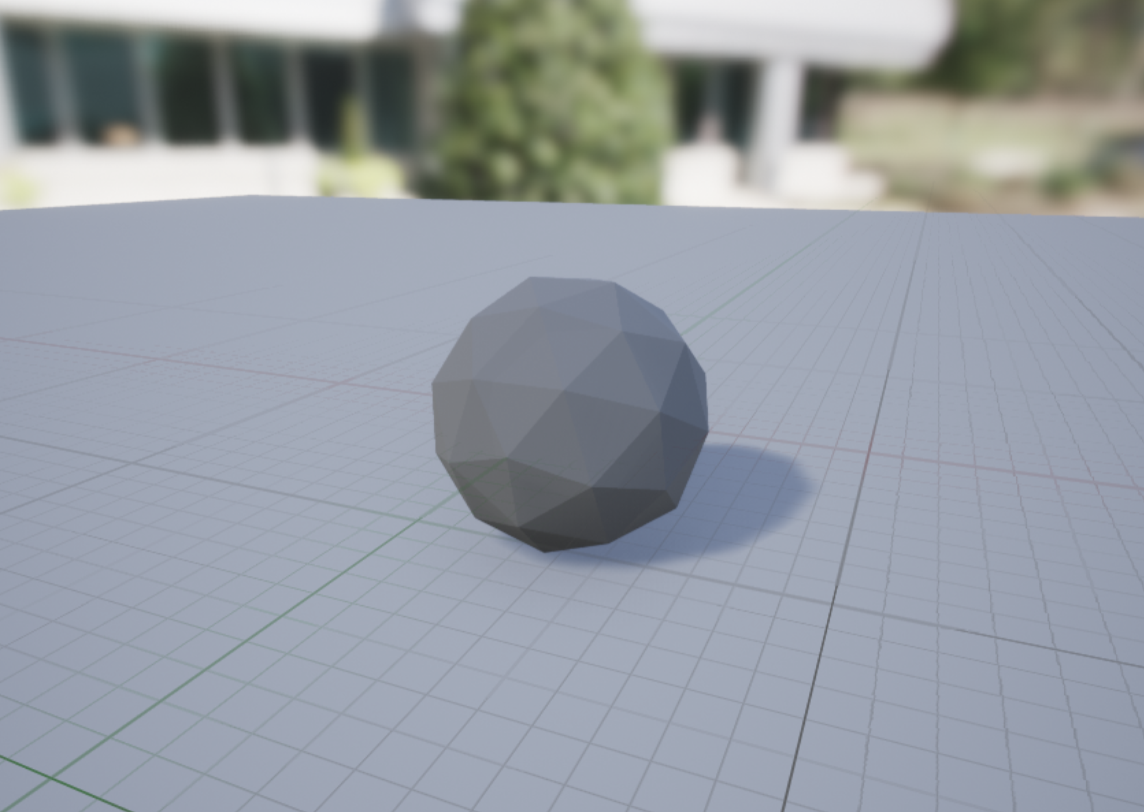 UE Tutorial - Low poly sphere