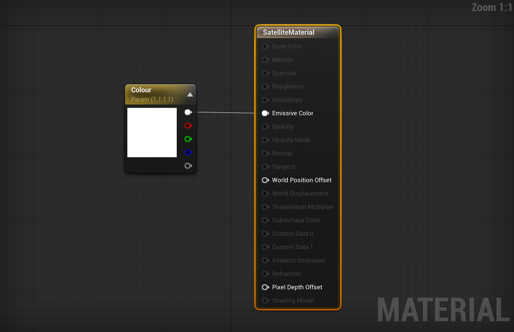 UE Tutorial - Satellite material